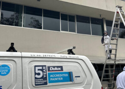 Commercial exterior painting