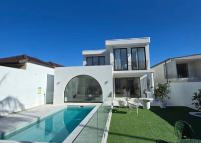 Residential pool area painting