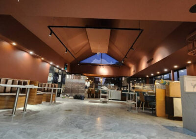 Restaurant interior painting